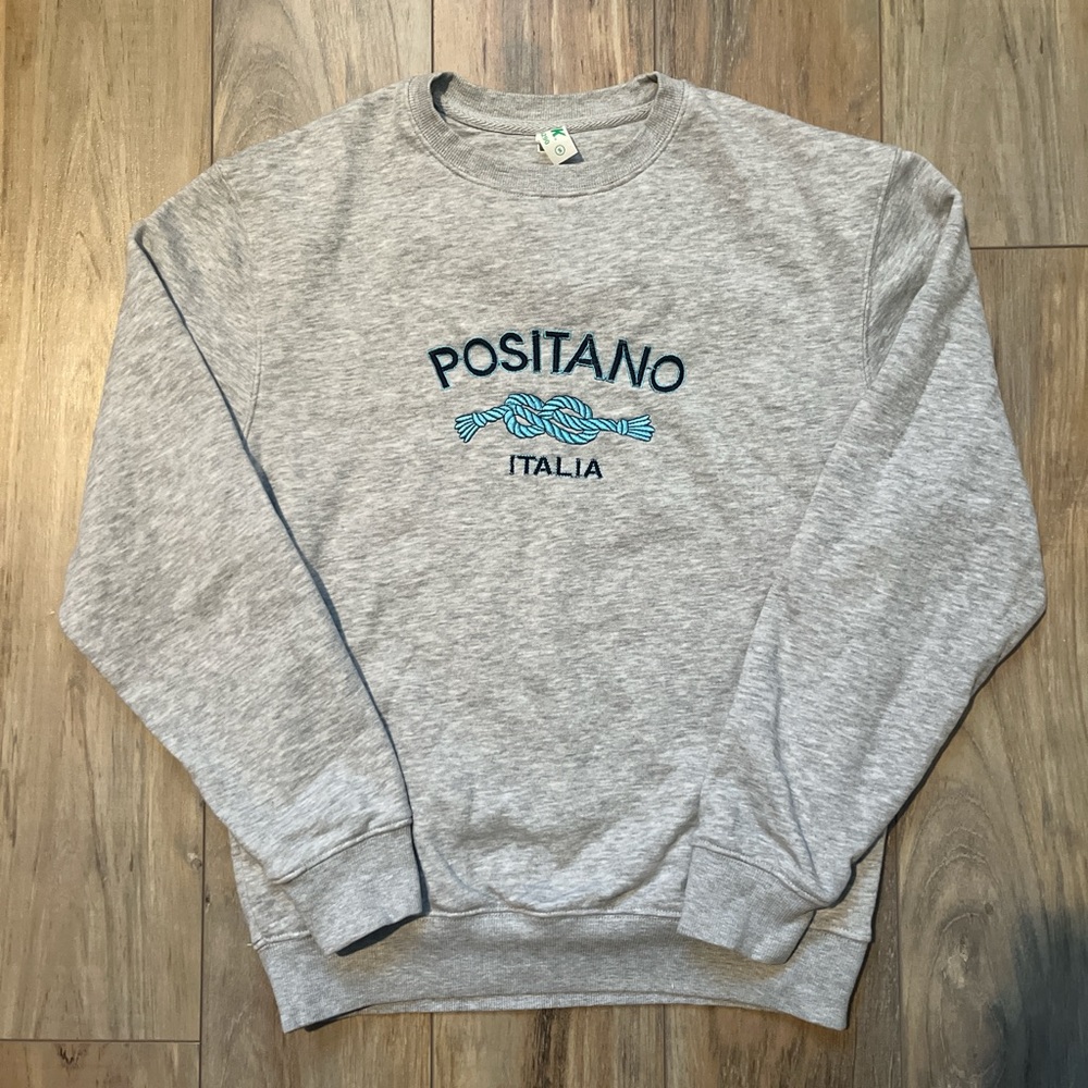 Positano Italia Gray Crewneck
